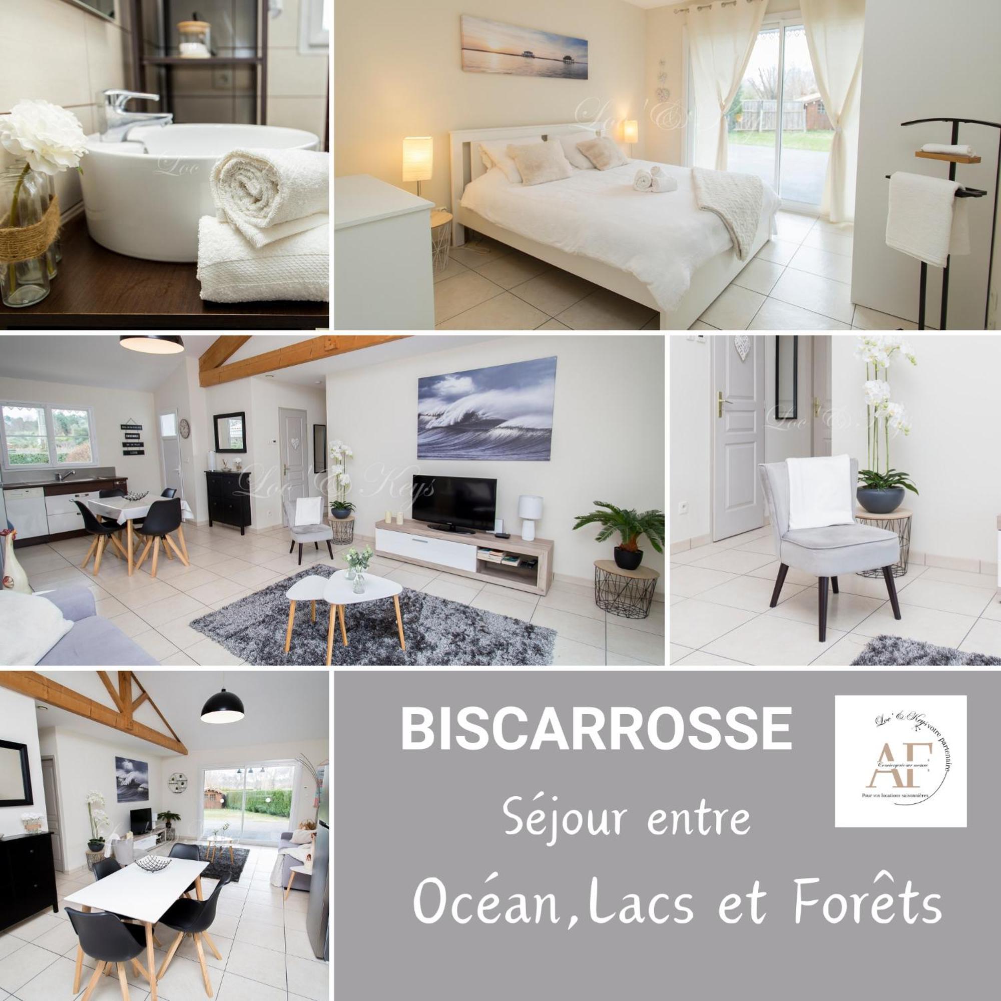 Ravissante Maison Cosy 4* Biscarrosse Proche Lac Exteriér fotografie