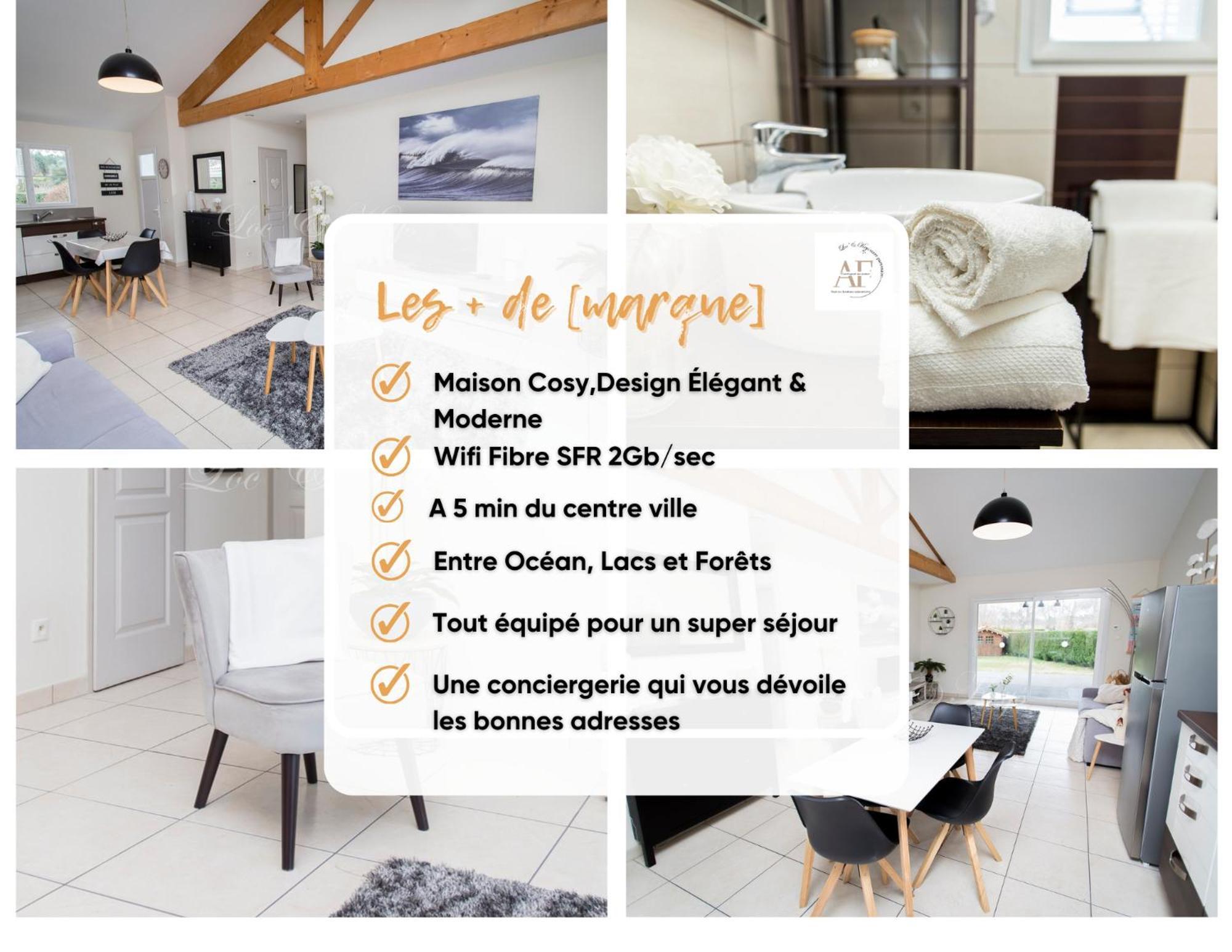 Ravissante Maison Cosy 4* Biscarrosse Proche Lac Exteriér fotografie
